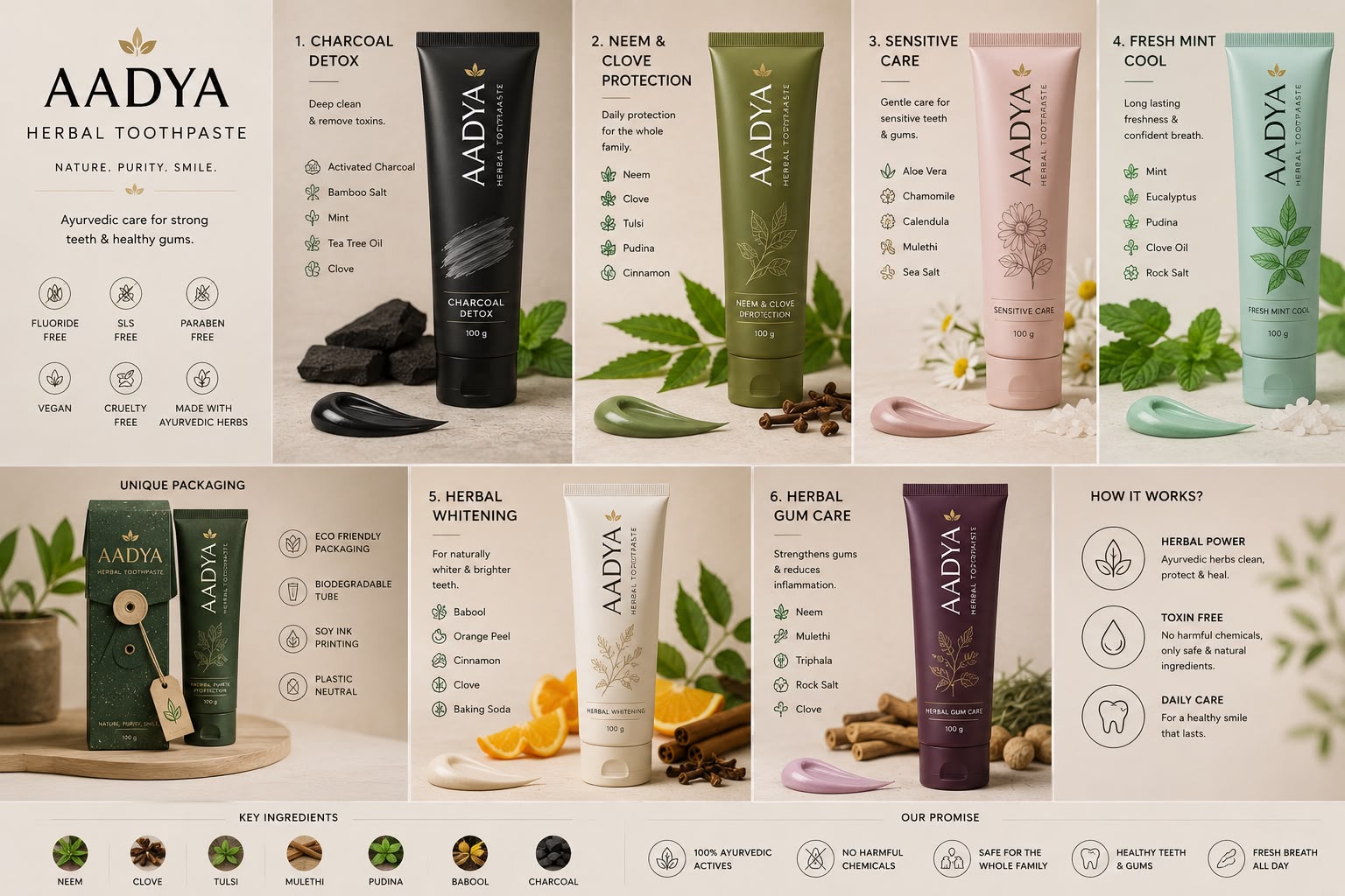 AADYA HERBALS TOOTHPASTE