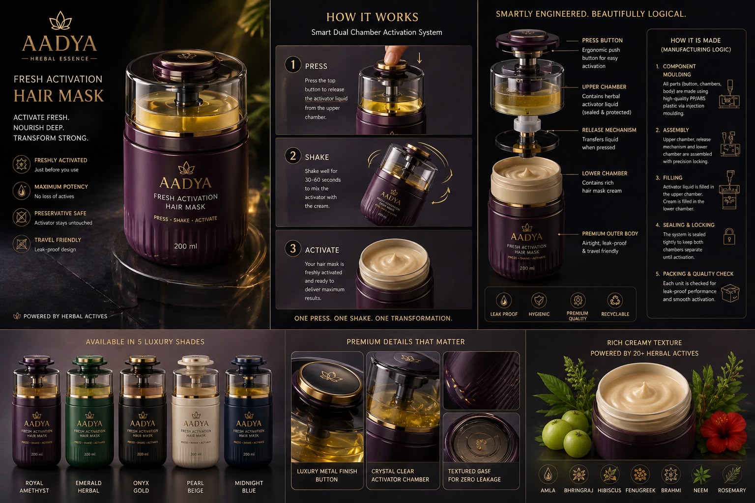 AADYA HERBALS FRESH ACTIVATION HAIR MASK